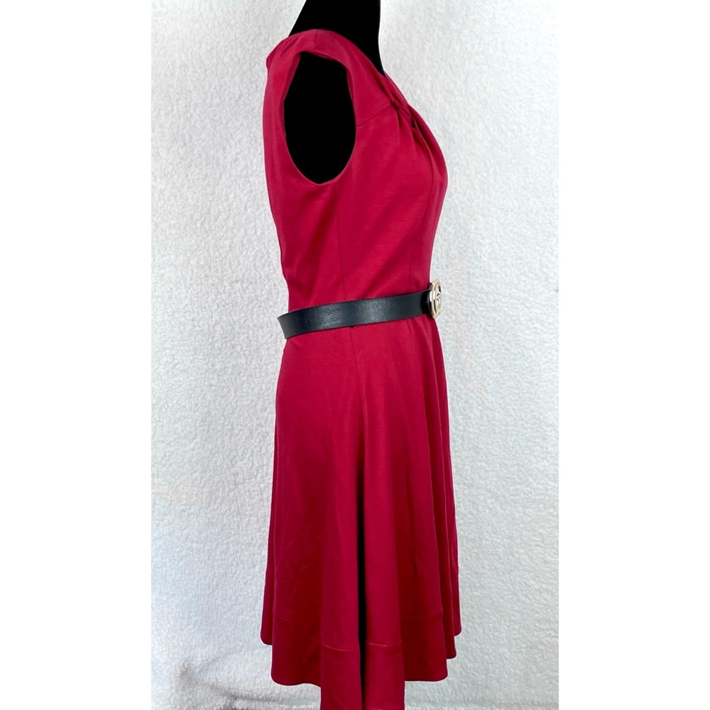 ELIZA J • Red Twist Knot Sleeveless Mini Dress, 2P - Picture 4 of 16